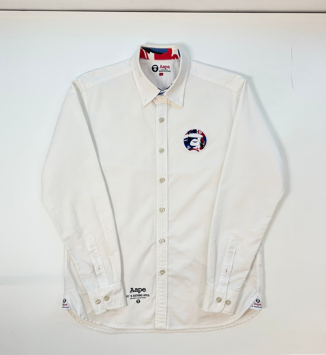 베이프 에이프 옥스포드 셔츠 L 상품이미지1