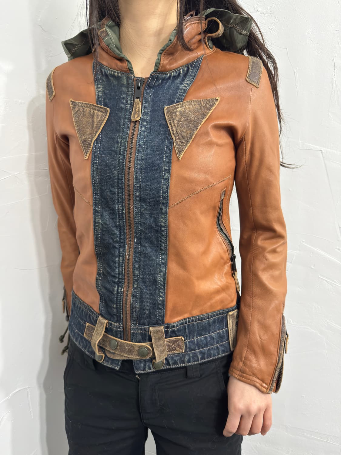 avirex design leather jacket 상품이미지2