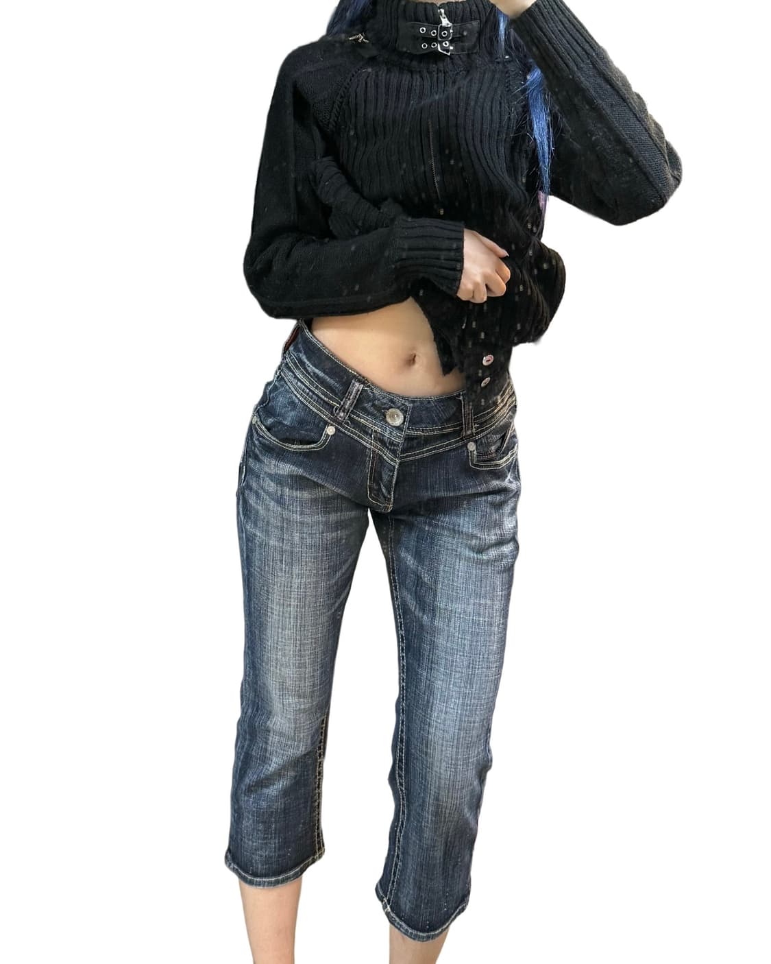 빈티지 데님 8부 팬츠 상품이미지6