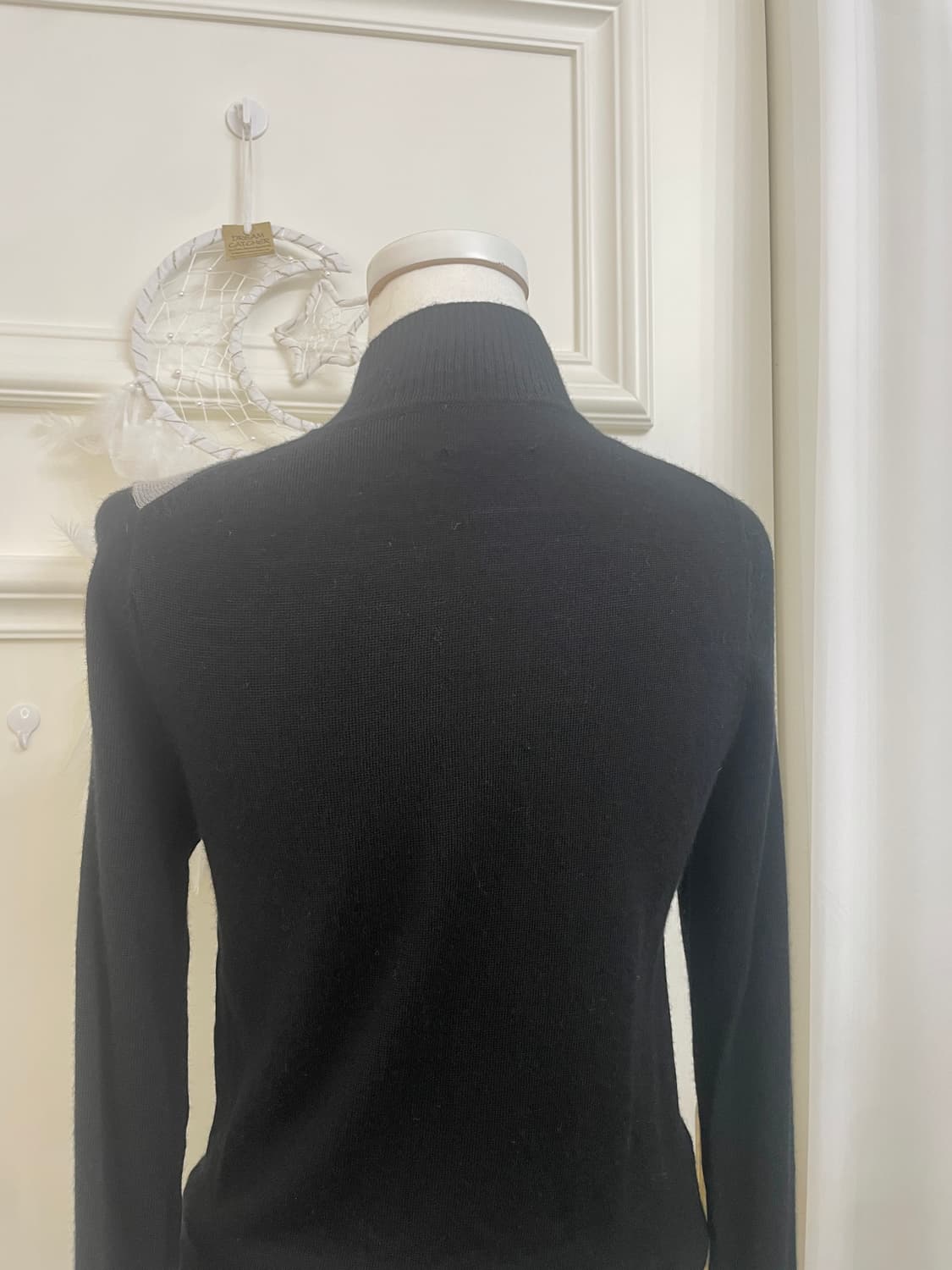 black argyle tutrtle-neck merino wool kn 상품이미지4