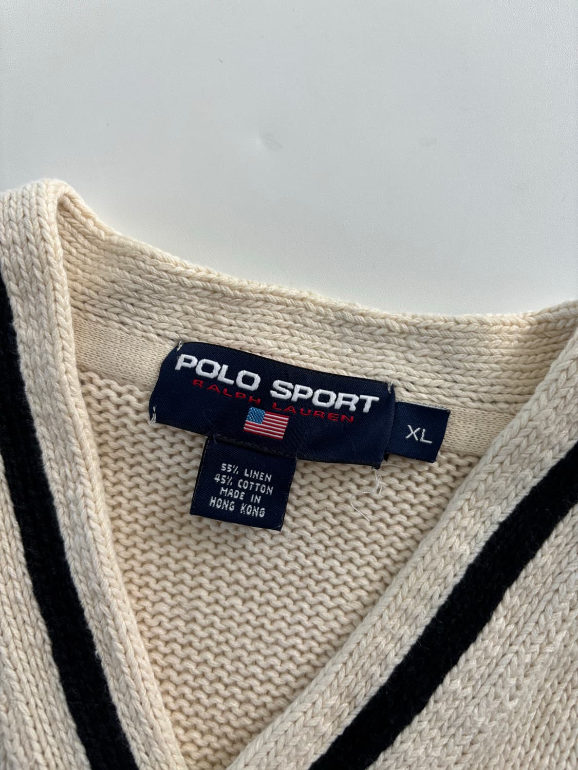 폴로스포츠 00‘s 엠브로이드 아이보리 크리켓 니트 상품이미지9