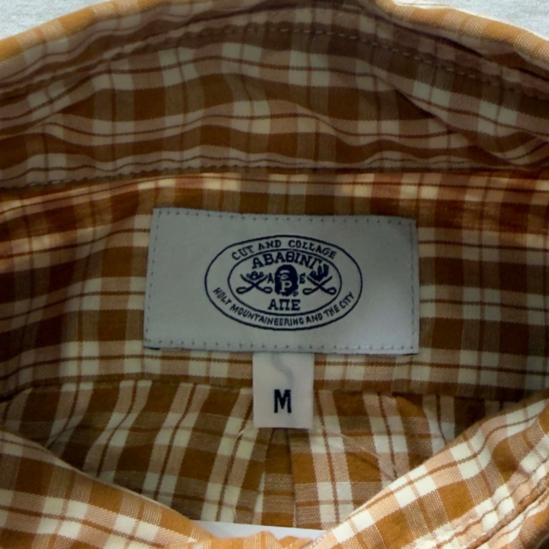 베이프 깅엄 체크 긴팔 셔츠 상품이미지4