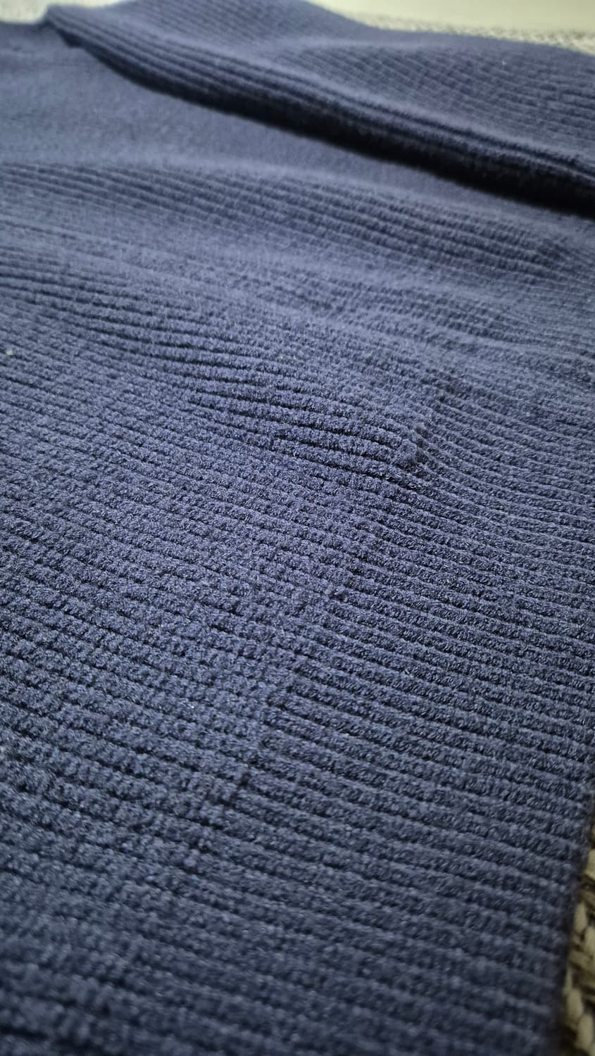 수아레 하찌 카라 집업 니트 M 네이비 상품이미지8