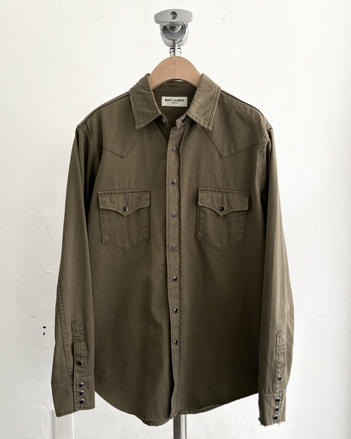 Saint Laurent 생로랑 카키 웨스턴 셔츠 상품이미지4