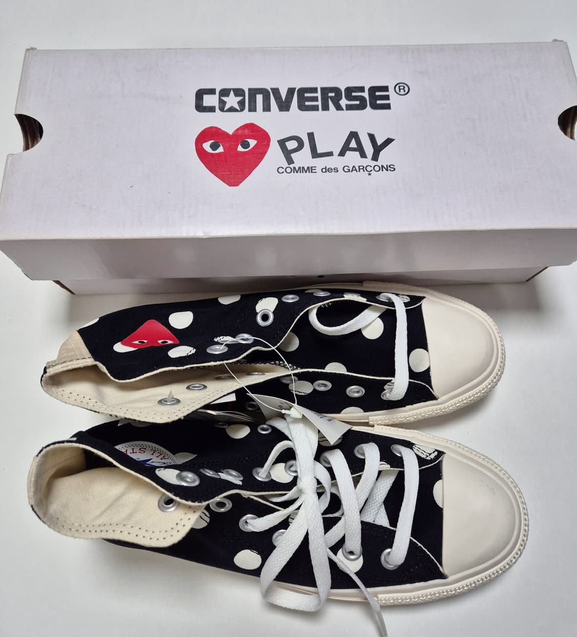 255>꼼데 컨버스 척70 하이 폴카닷 상품이미지2