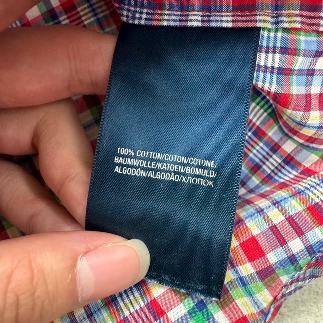 RALPH LAUREN 체크 반팔 셔츠 XL 상품이미지5