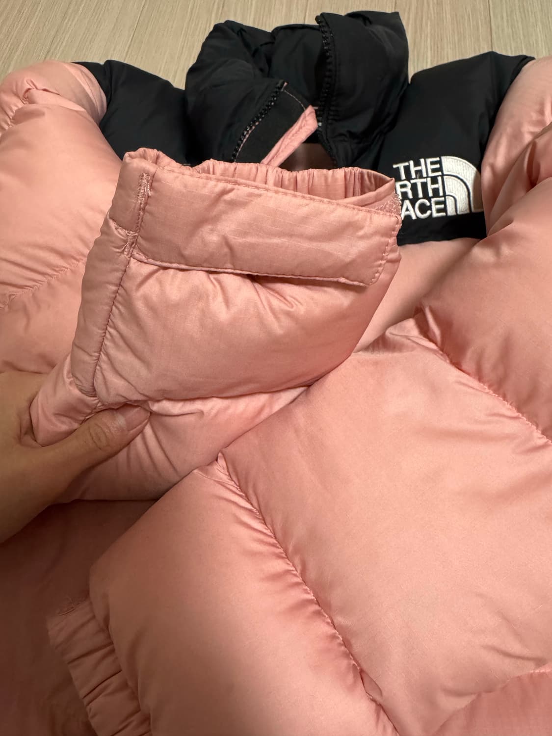 노스페이스 눕시 숏패딩 핑크 S/85 상품이미지5