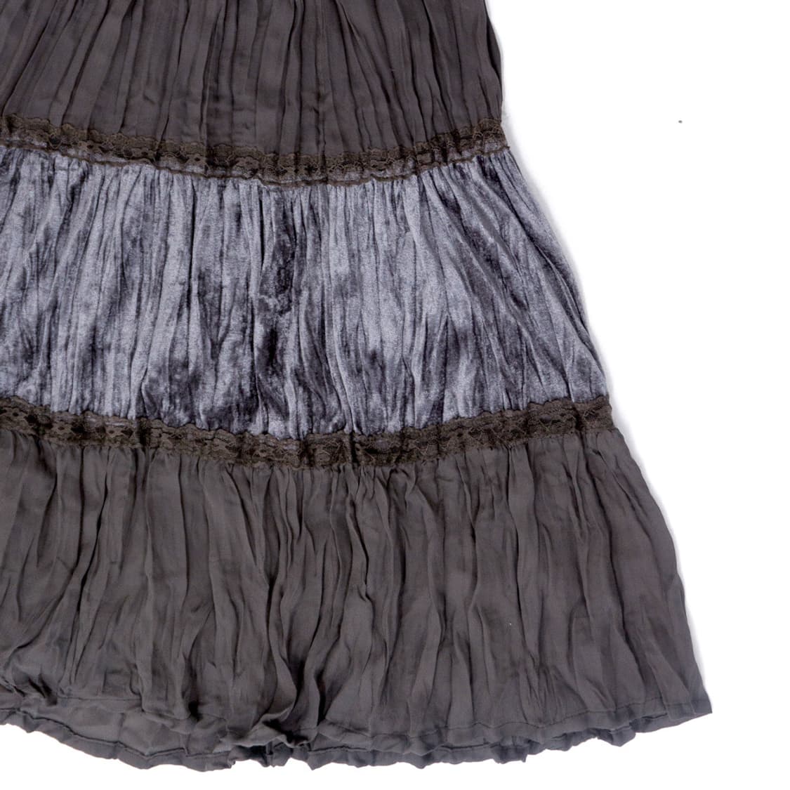 포근 레이어드 그레이 스커트 상품이미지3