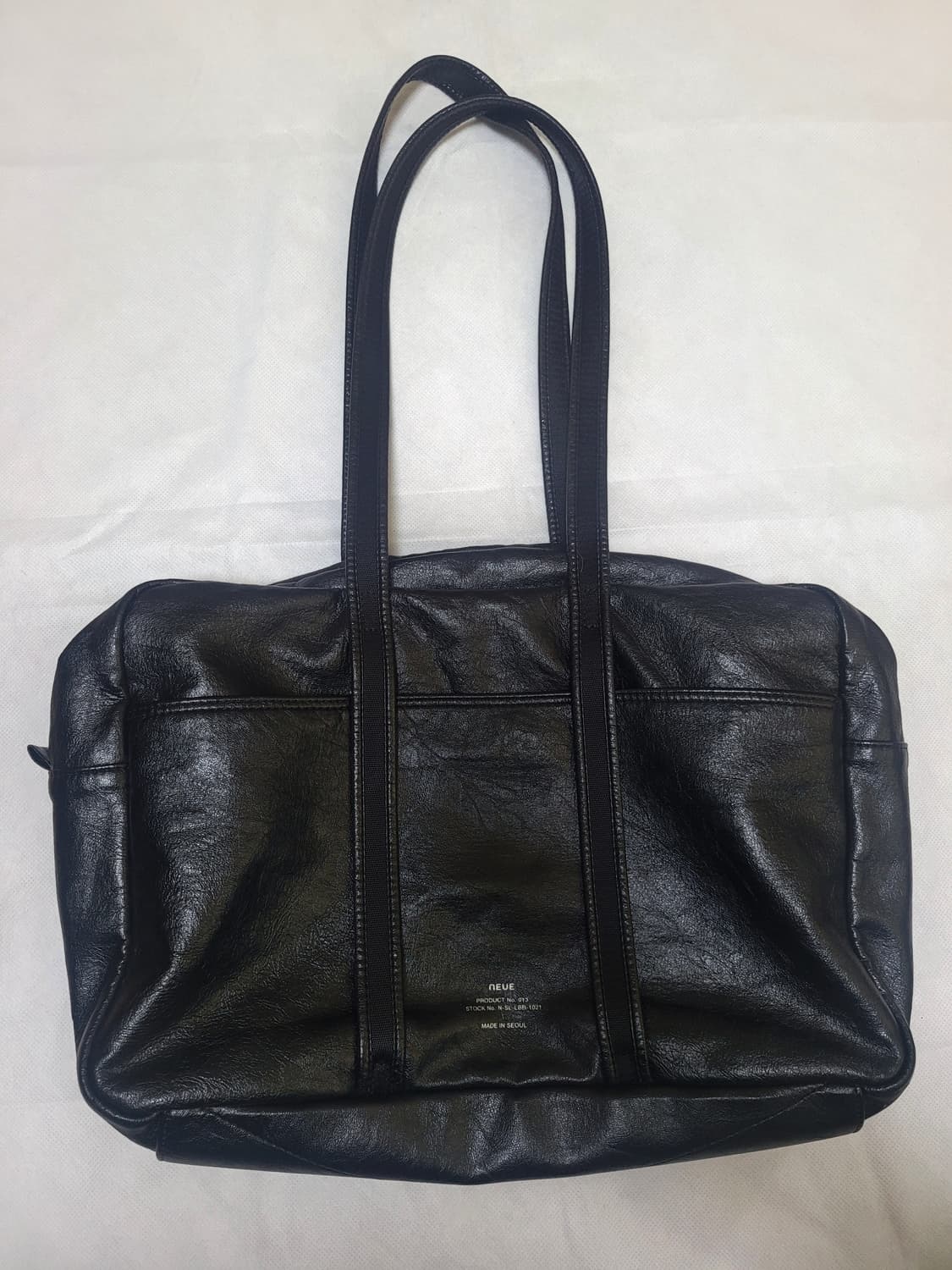 노이에 레더 보스턴백 블랙 M 상품이미지2