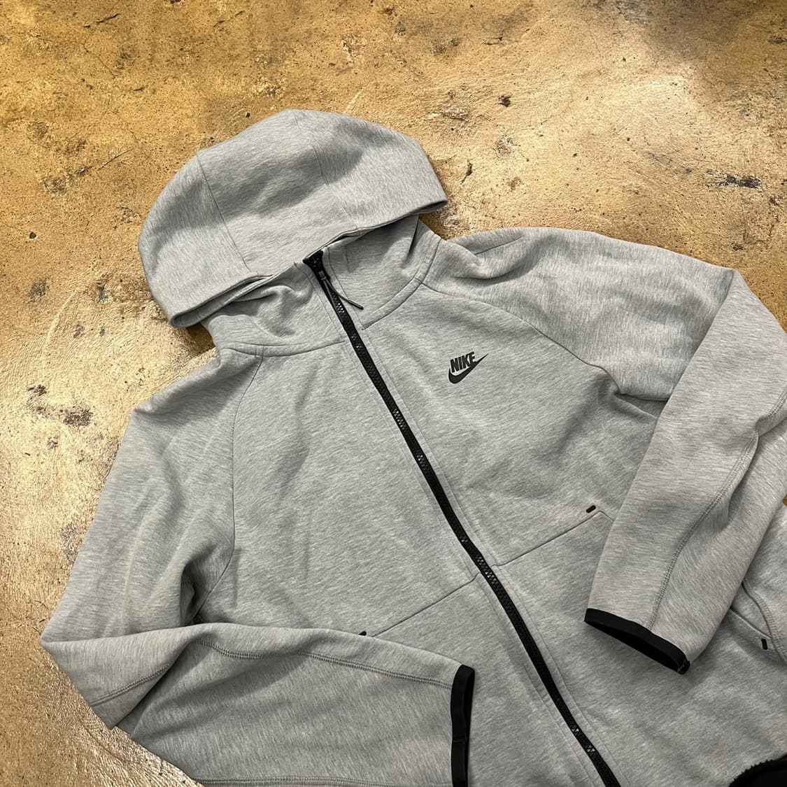 [정품/L] 나이키 테크 플리스 후드 집업 회색 b16 상품이미지1