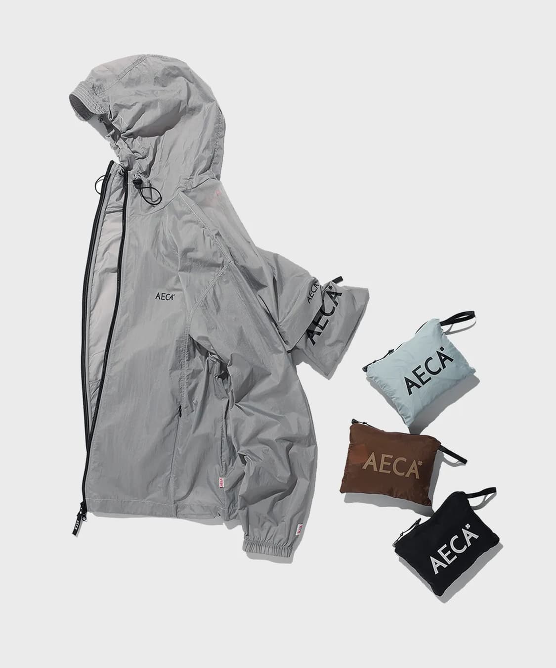 [새제품] 에이카화이트 패커블 바람막이 상품이미지1