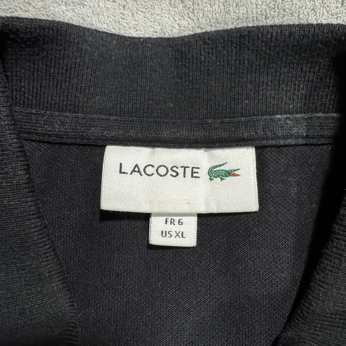 라코스테 블랙 반팔 카라티셔츠 상품이미지4