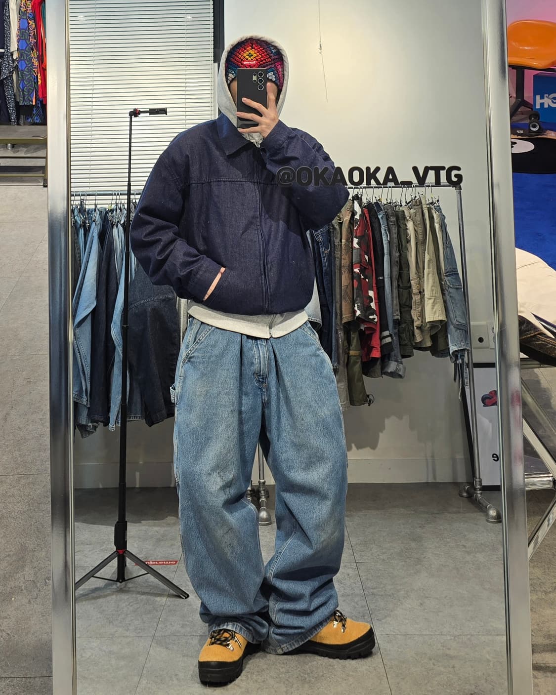 90's FRANCE barbe bleue 데님 워크자켓
 상품이미지3