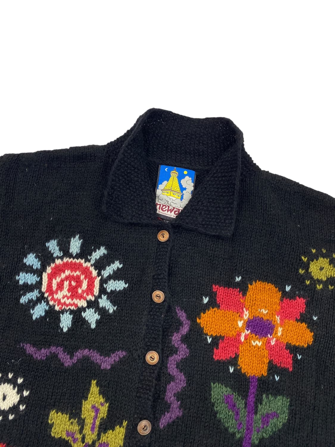 Newari 핸드니트 패턴 가디건 상품이미지3