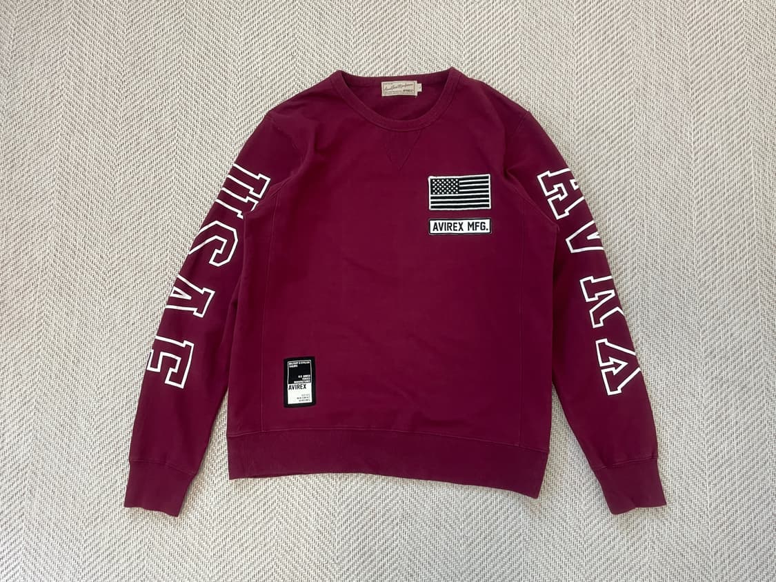 Avirex 아비렉스 성조기 레터링 스웻셔츠  J03943 상품이미지1