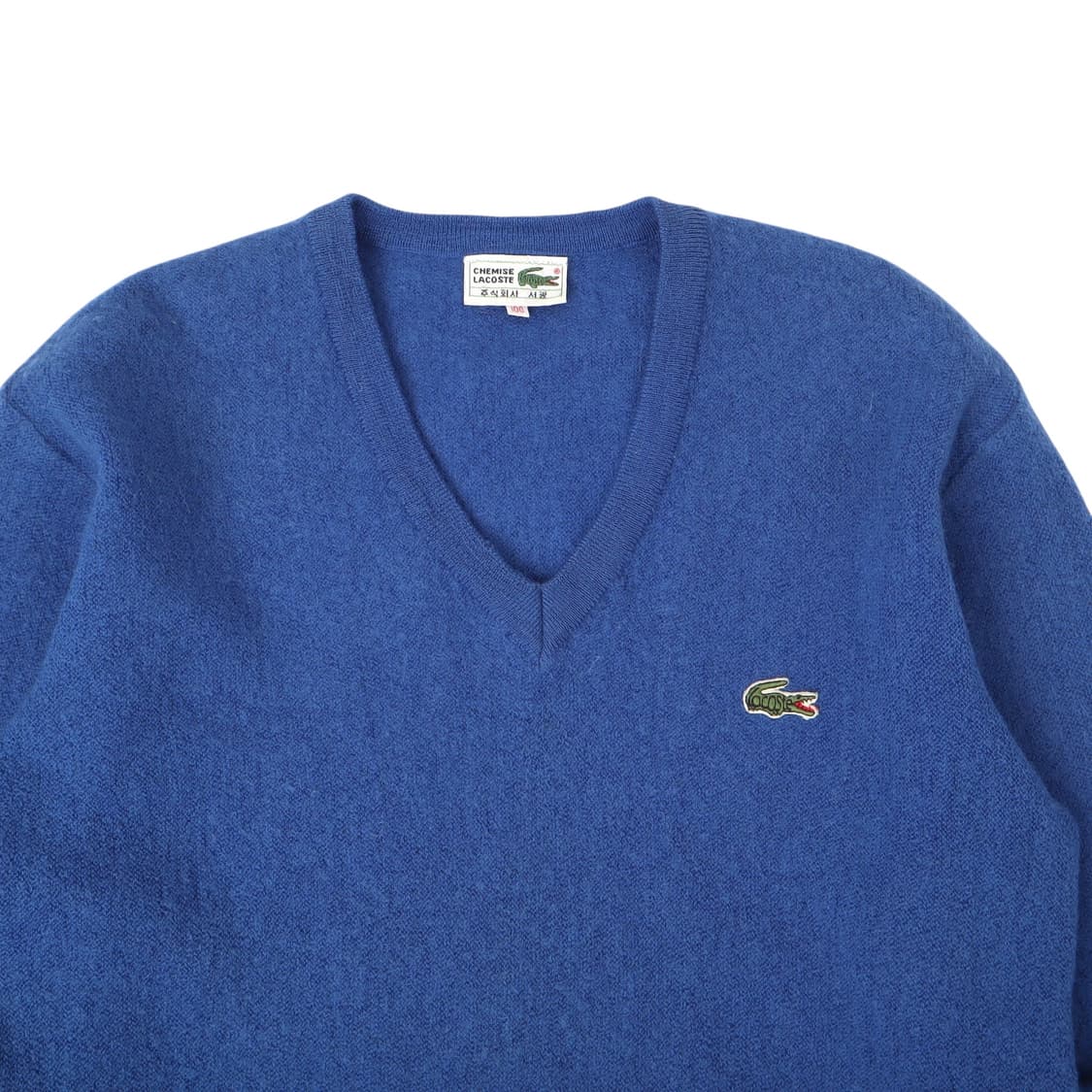 라코스테 블루 울 브이넥 니트 상품이미지2