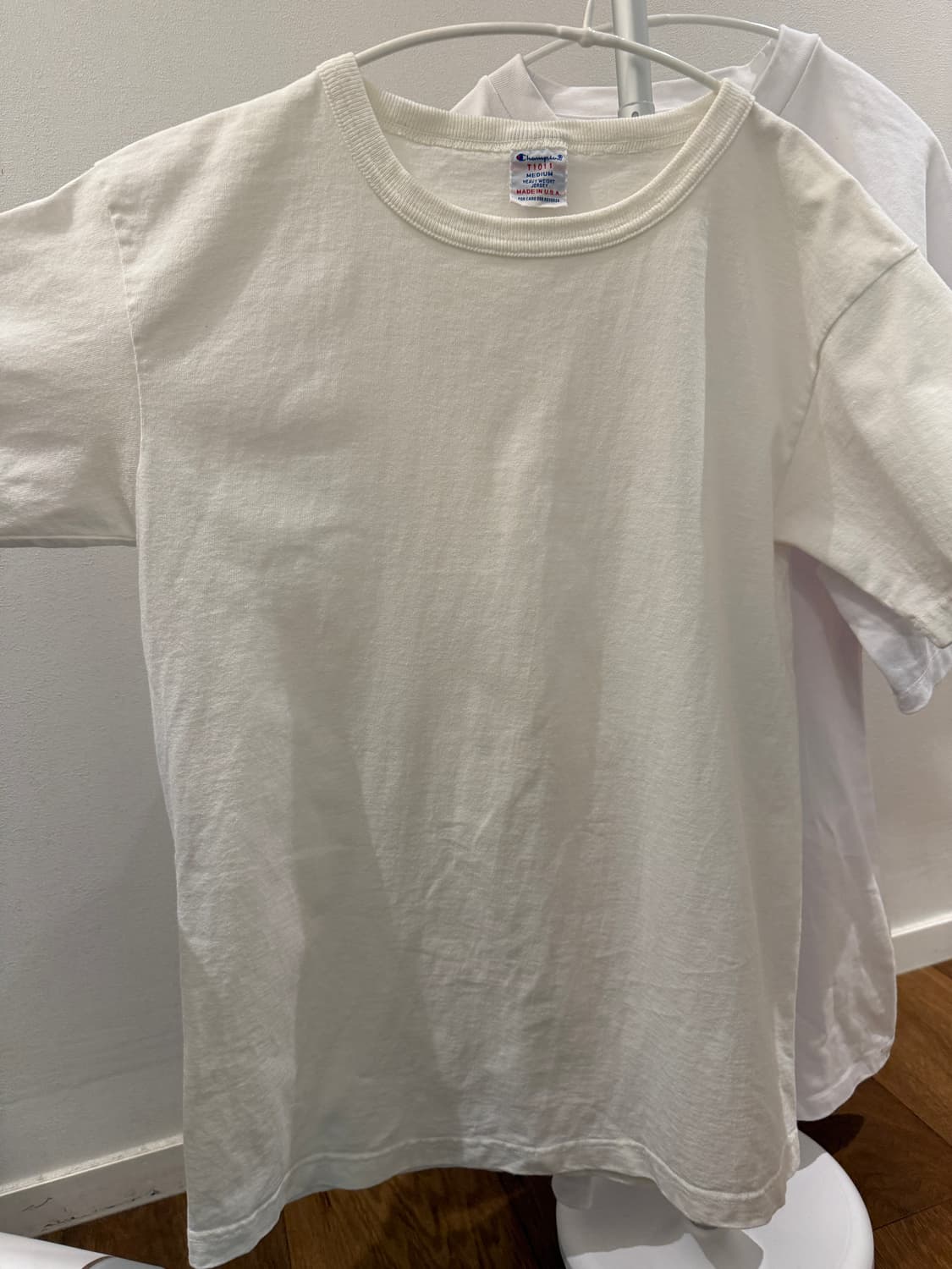 챔피언 해비웨이트져지 반팔흰색티 M 상품이미지5