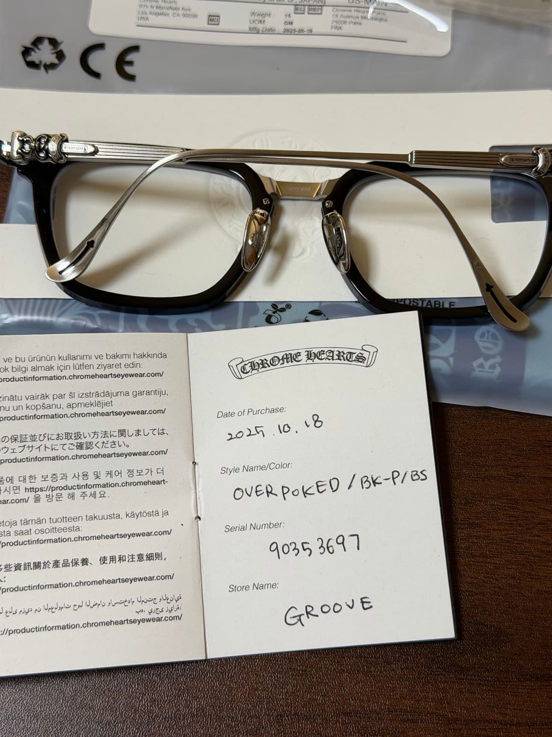 크롬하츠 오버포크 BK-P/BS 블랙실버 상품이미지9