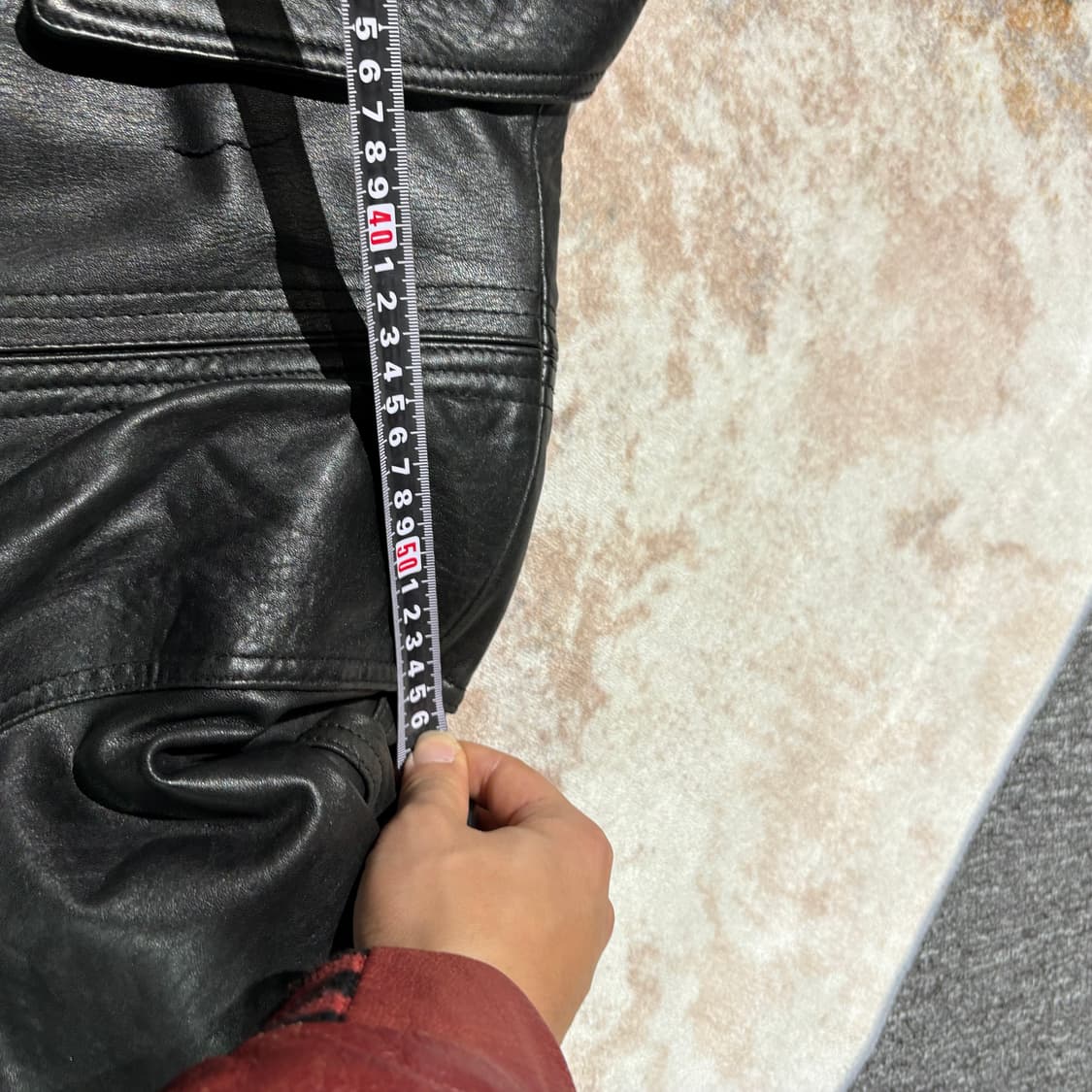 빈티지 양가죽 레더 자켓 상품이미지8