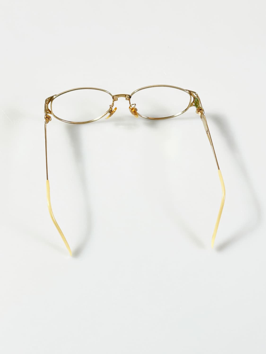 90s P.S.C 골드 오벌 메탈 슬림 프레임 빈티지 안경 상품이미지5