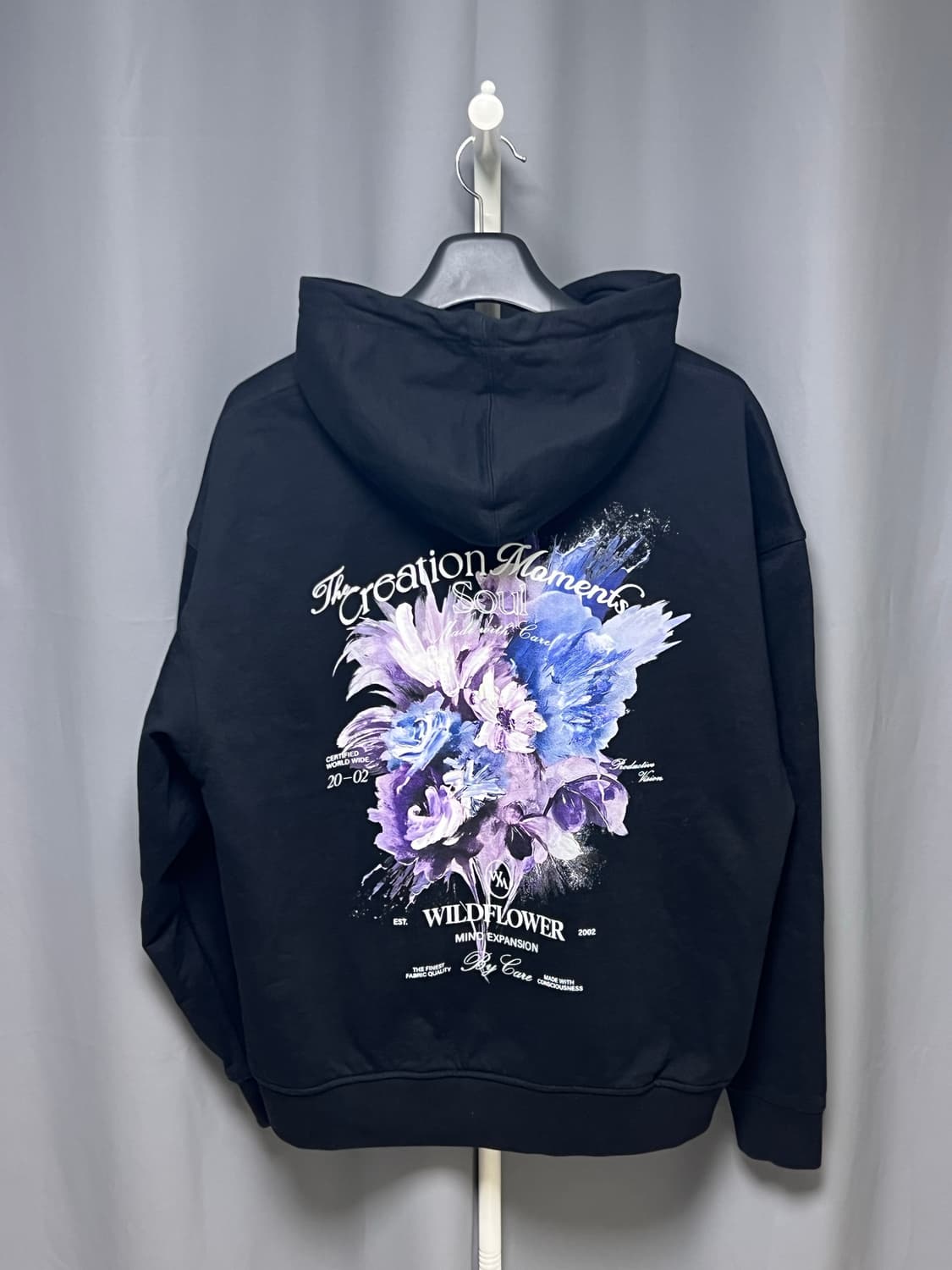 [정품] 25SS 50size 우영미 플라워 다잉 후드 블랙 상품이미지2