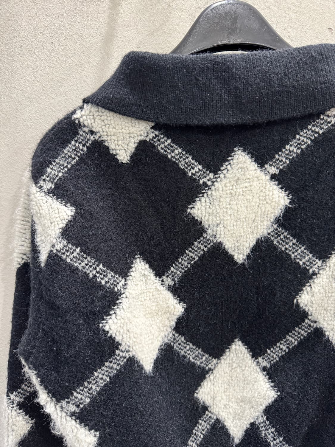 japan vintage 패턴 크롭니트 상품이미지8