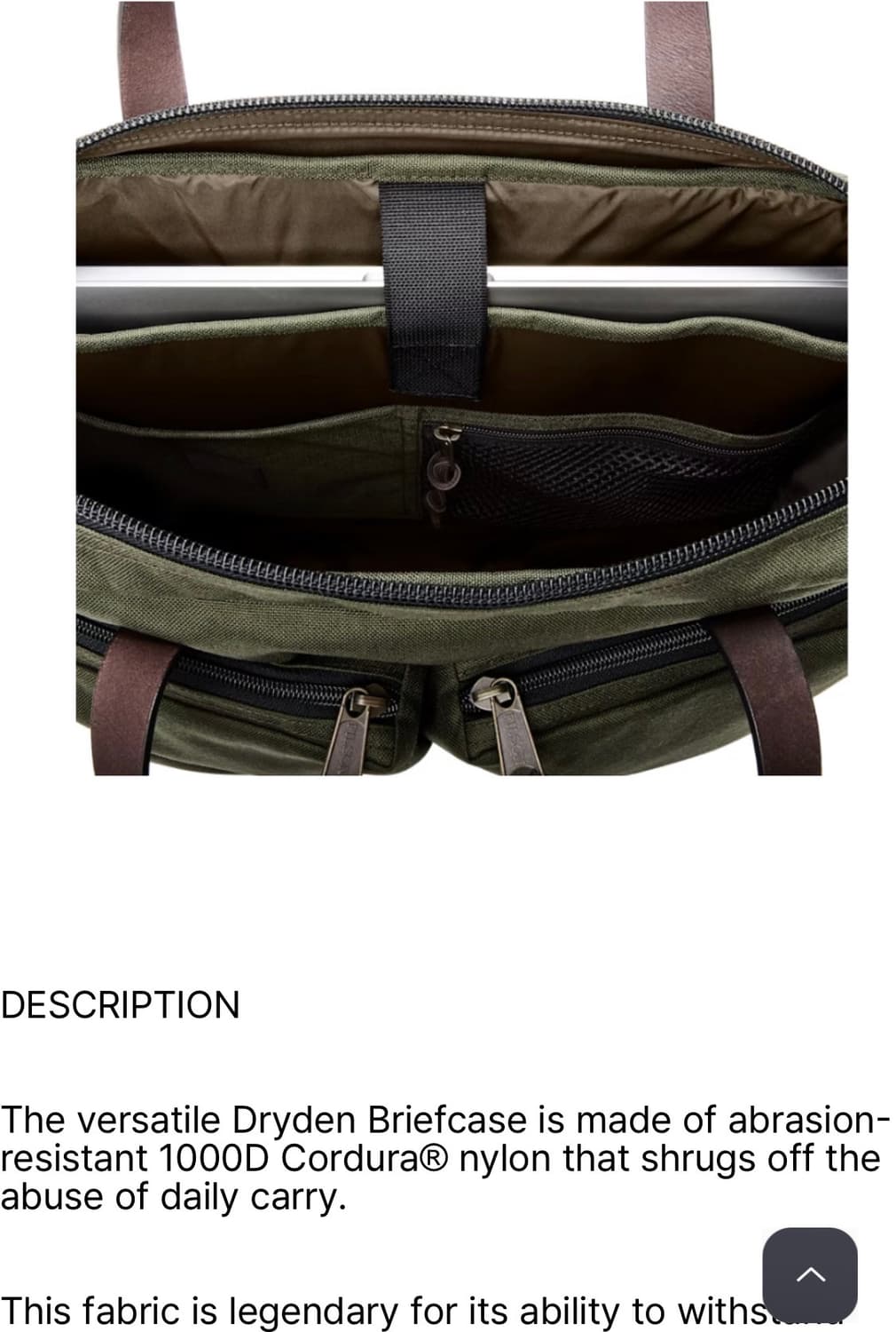 필슨 브리프케이스 남성 Otter Green 서류가방 상품이미지5