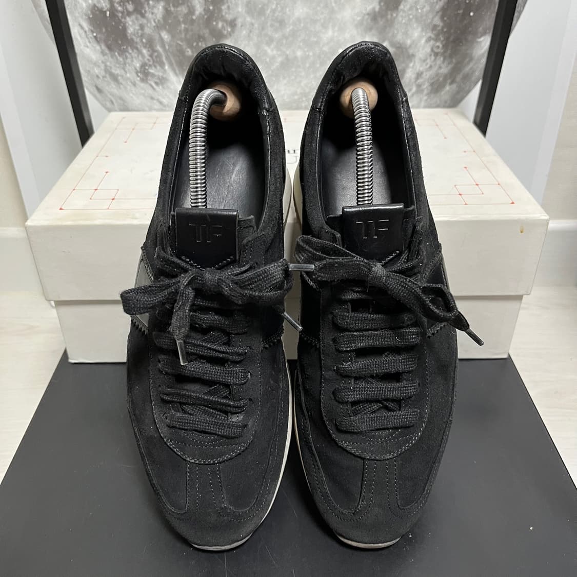 정품 8) 톰포드 오포드 블랙 스웨이드 스니커즈 270~275 상품이미지3