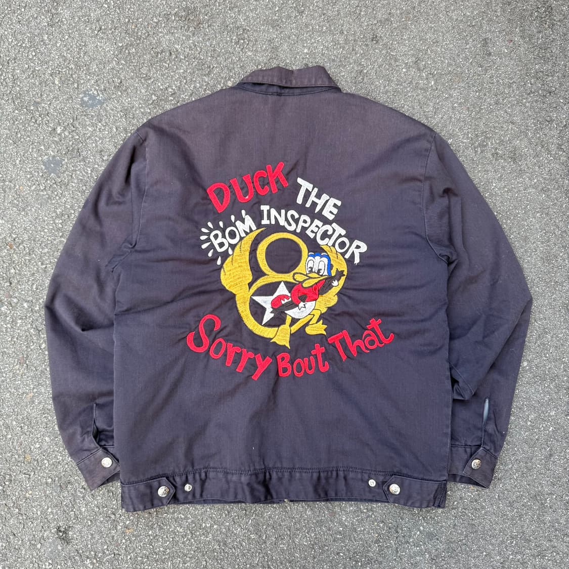 덕 봄버 자수 자켓 상품이미지1