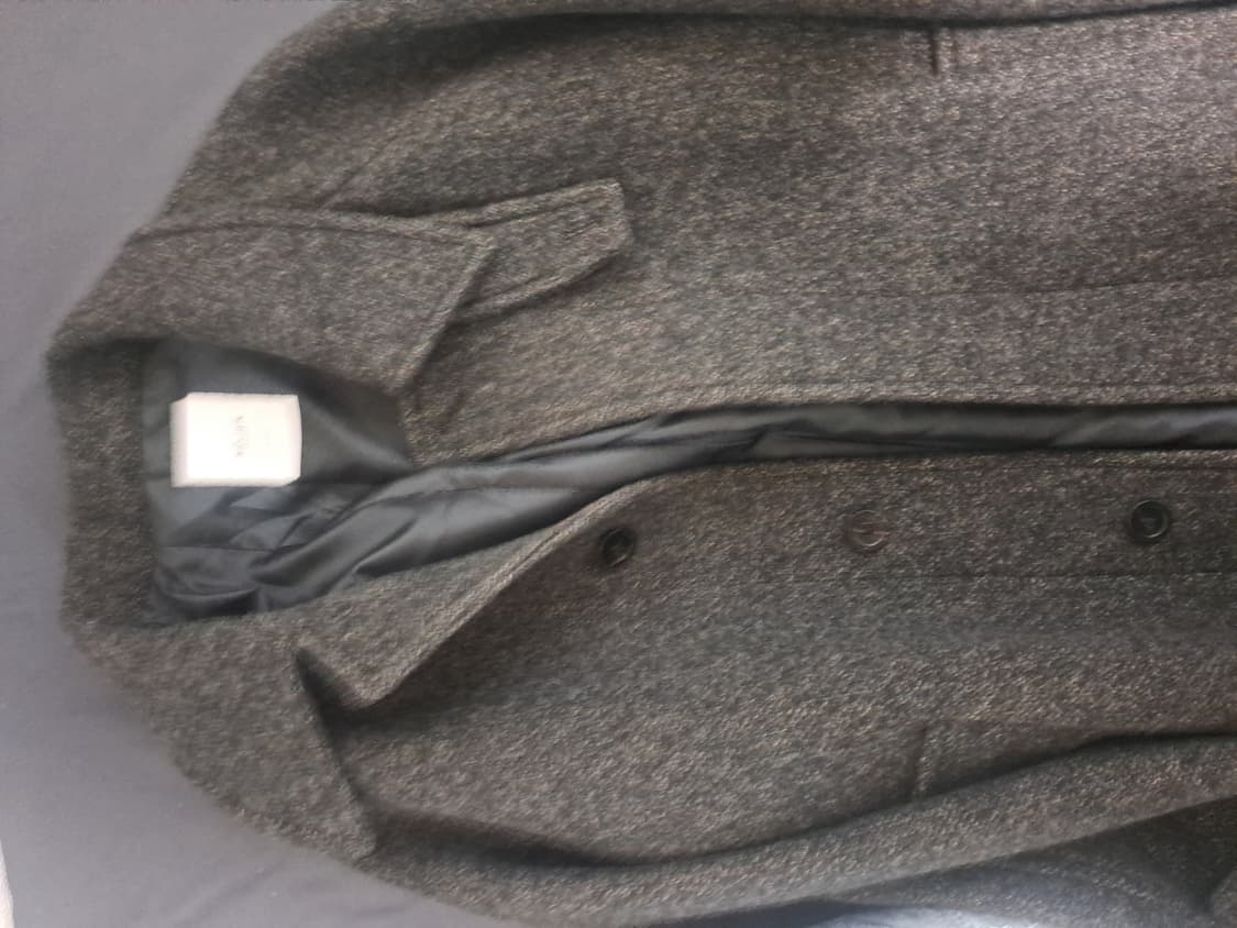 벨리에 맥시 멜톤 울 발마칸 블랙브라운 m사이즈 1회 시착 상품이미지3