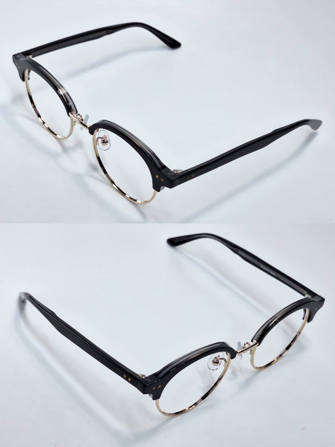 일제 블랙 골드 하금테 안경테 48mm 일본 수입 패션 아이웨어 클래식  상품이미지8