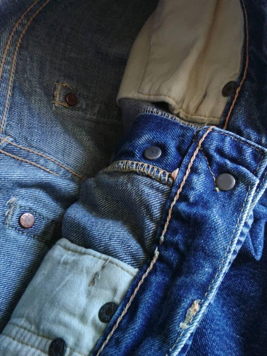 웨어하우스 1001xx 빈티지 가공 데님 팬츠 상품이미지8