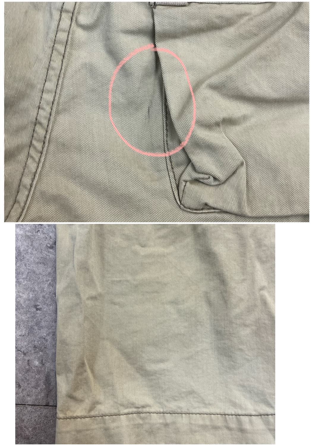 빈티지 카고 하프 팬츠 베이지 M #csz3555 상품이미지10