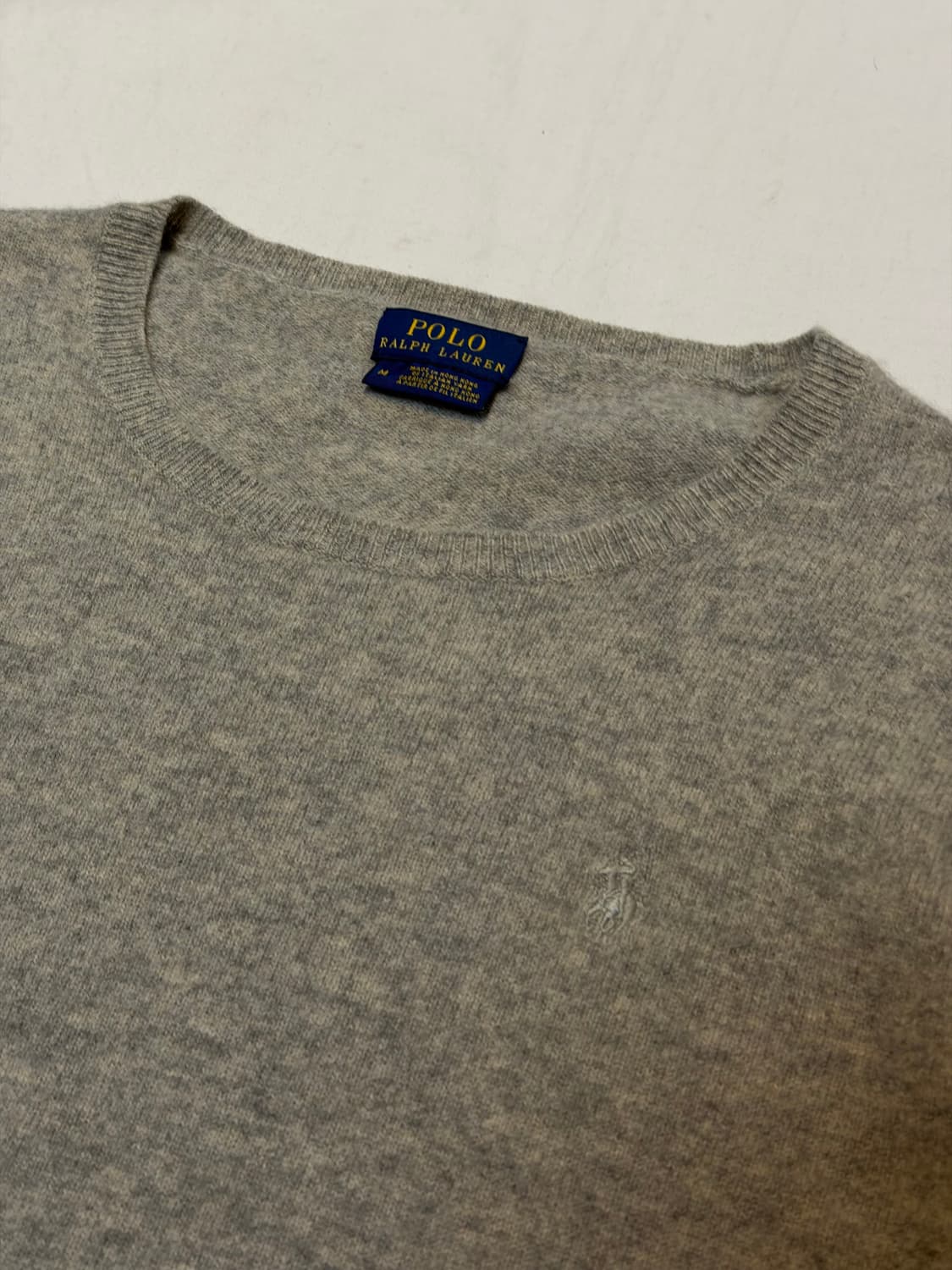 폴로 랄프로렌 캐시미어 울 니트 그레이 상품이미지2