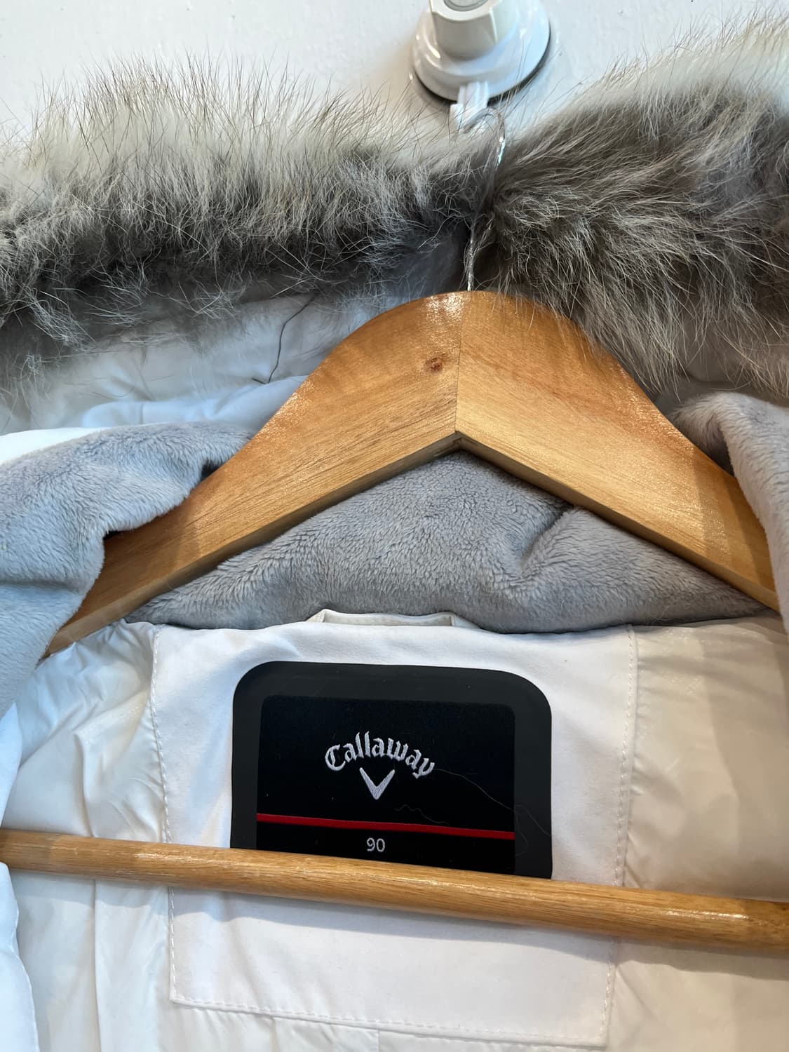 캘러웨이 폭스퍼 구스다운 벨티드 롱패딩 우먼즈 90 상품이미지3