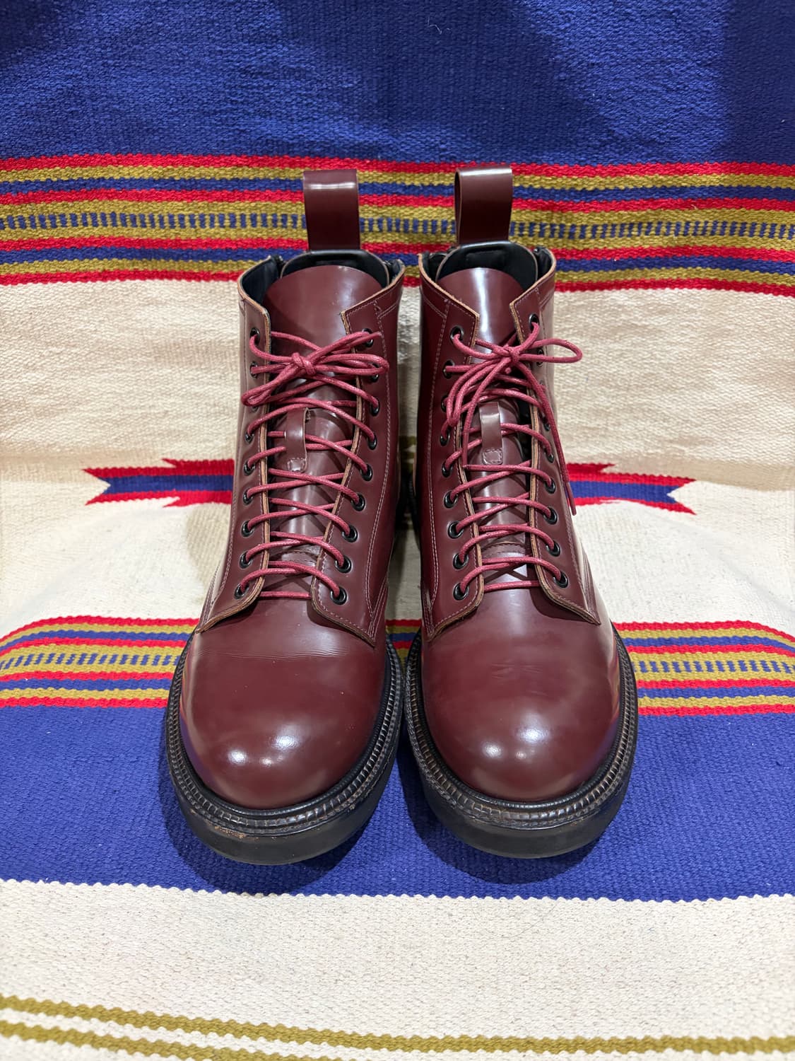 Buttero double back zip lace up boots 상품이미지2