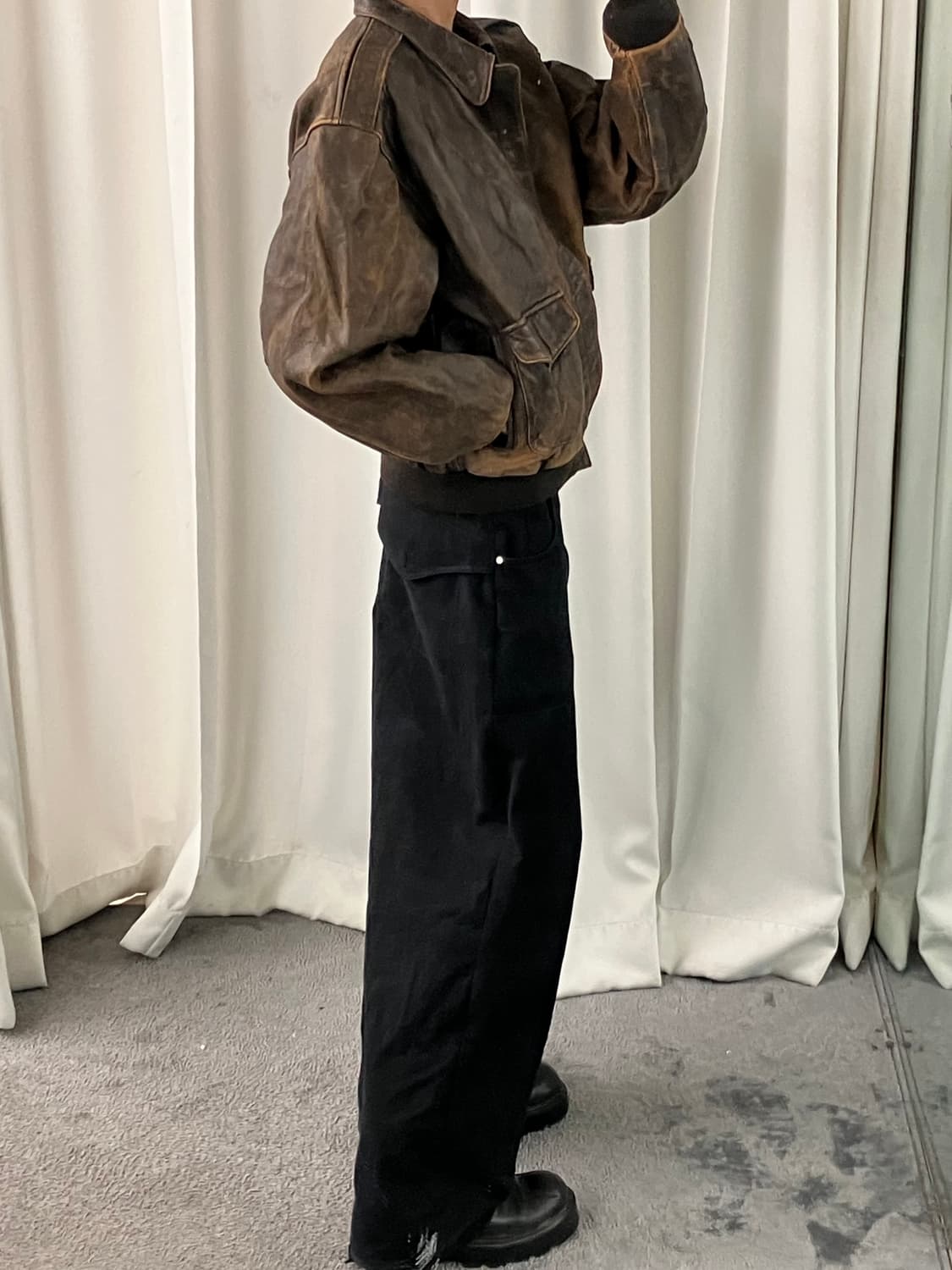 Avirex 아비렉스 A-2 레더 봄버 자켓 44 상품이미지10