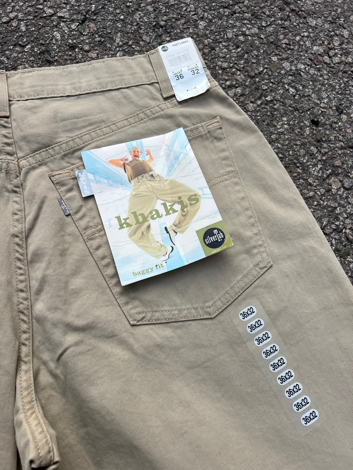 🇺🇸 90s 리바이스 실버탭 카키스 배기 36-32 상품이미지6