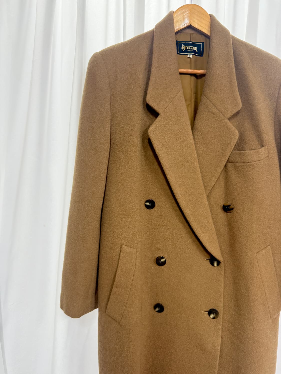 Double button wool coat (camel) 상품이미지2