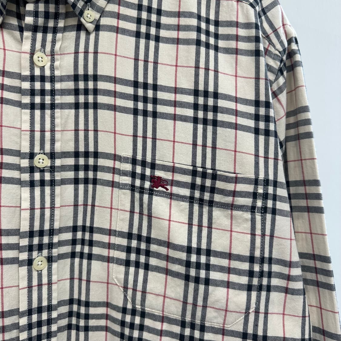 버버리 영국판 로고 체크 셔츠 상품이미지3