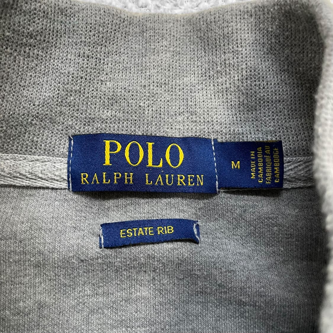 폴로 랄프로렌 포니 로고 코튼 하프집업 니트 그레이 상품이미지3