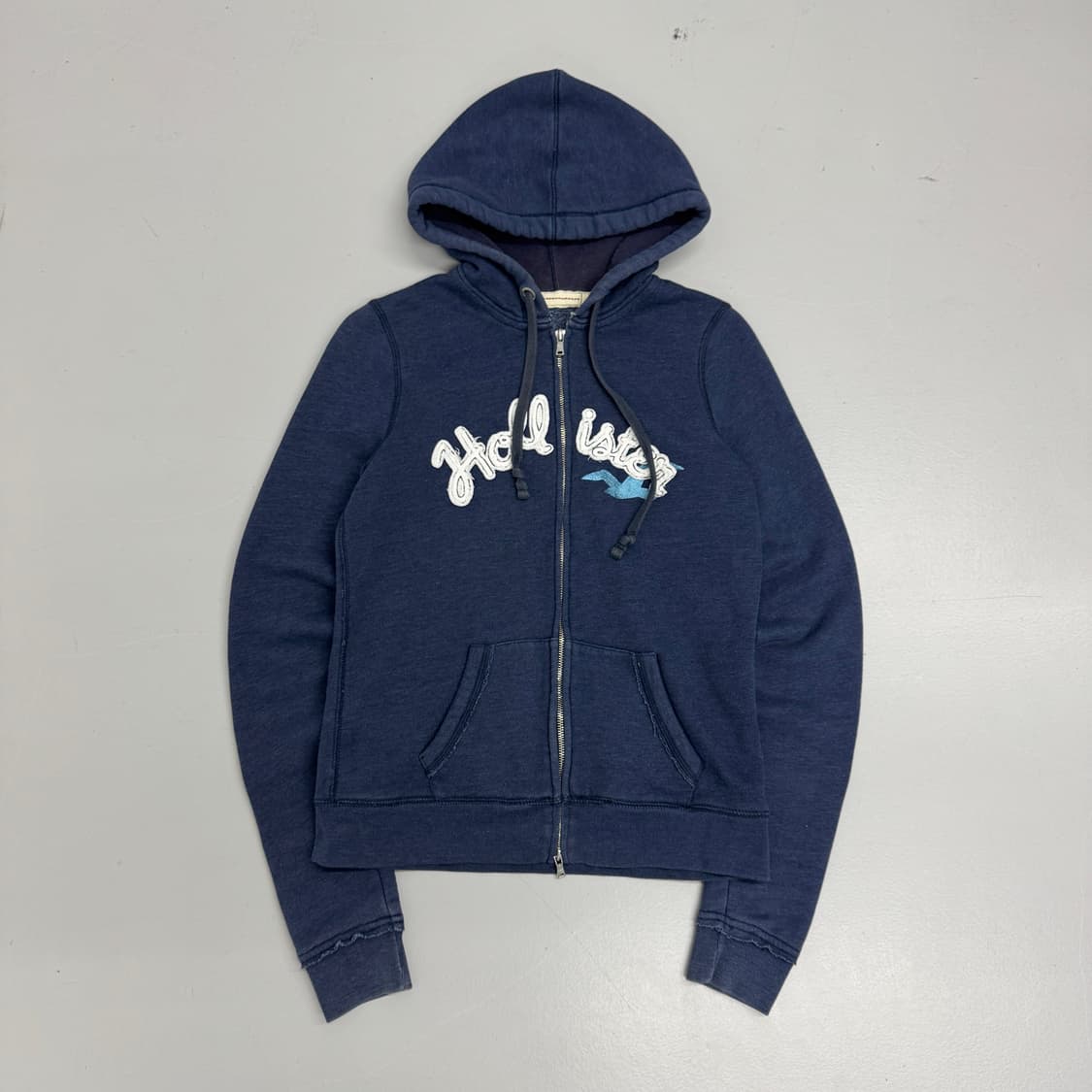 홀리스터 Y2K 아치로고 딱붙 후드집업 상품이미지2