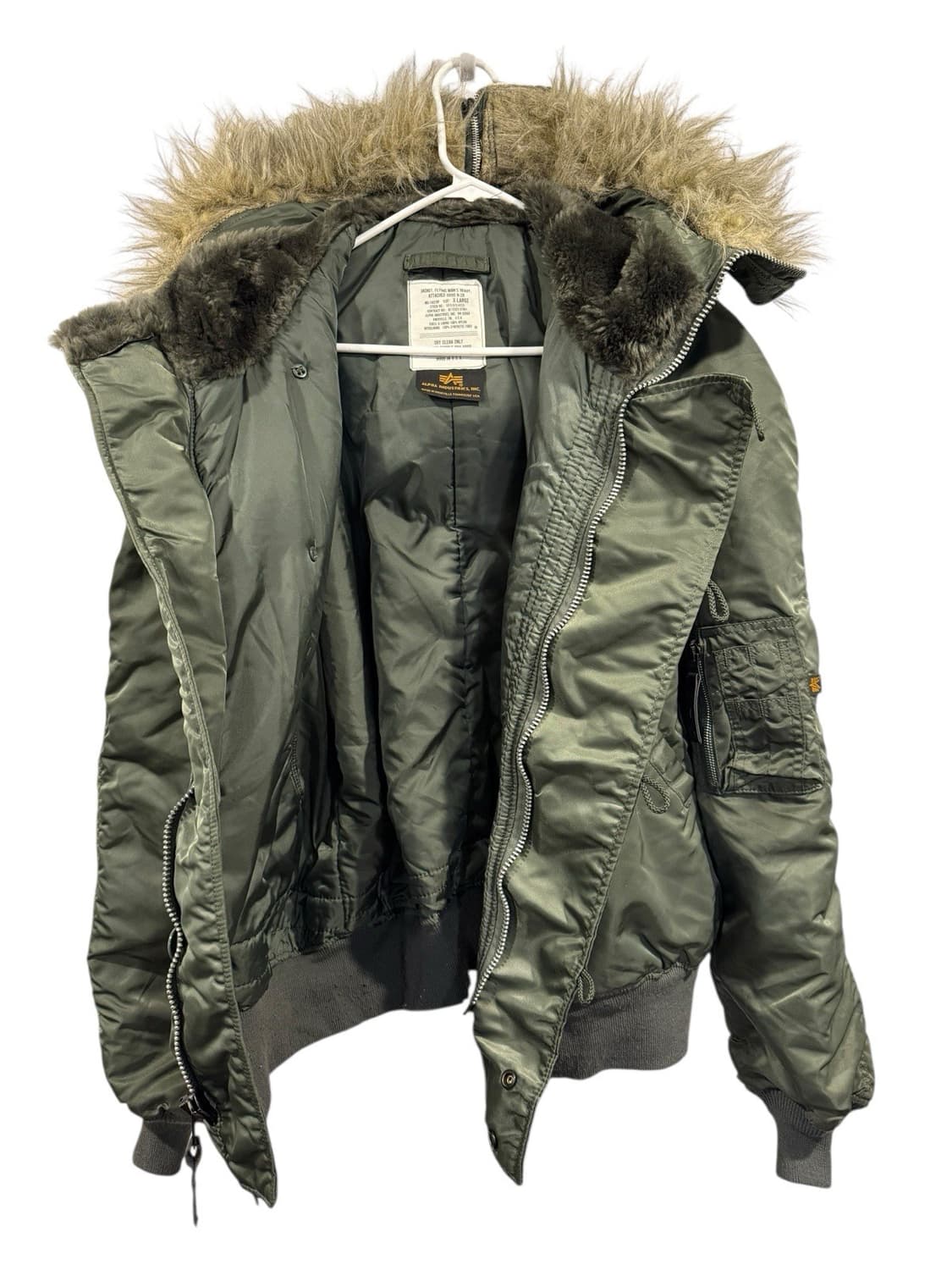 80s 알파 인더스트리 N-2B 플라이트 자켓 상품이미지5