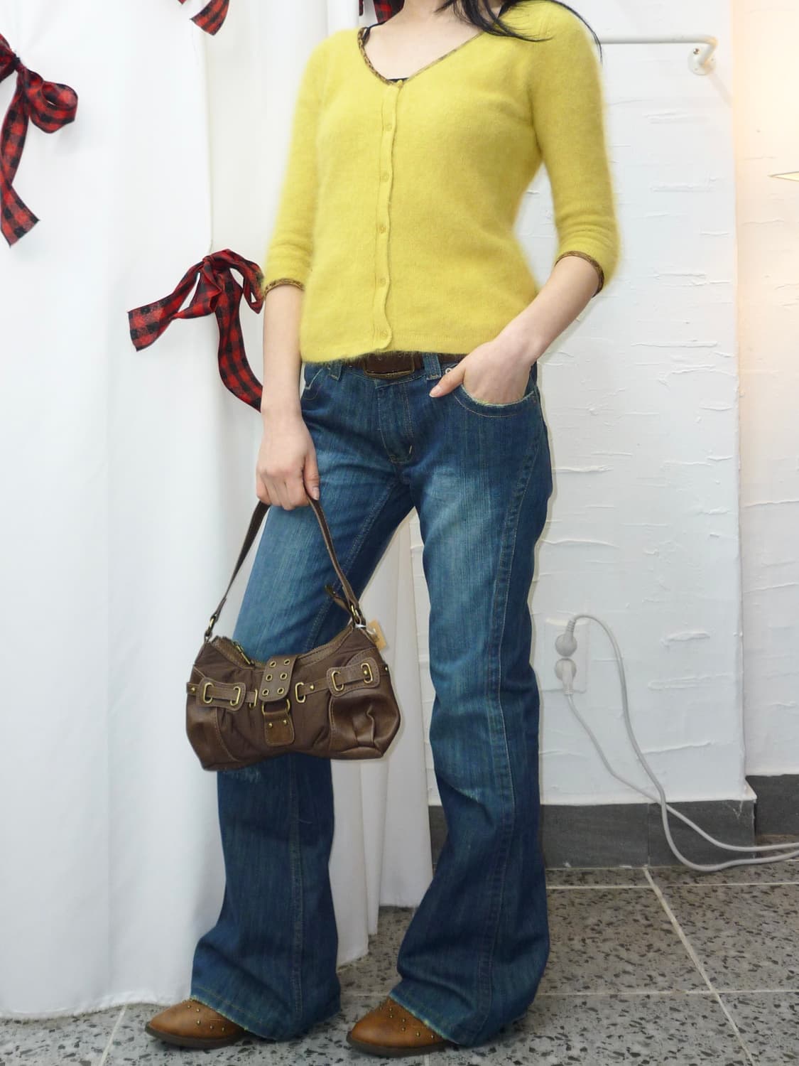 vivid yellow angora knit 상품이미지5