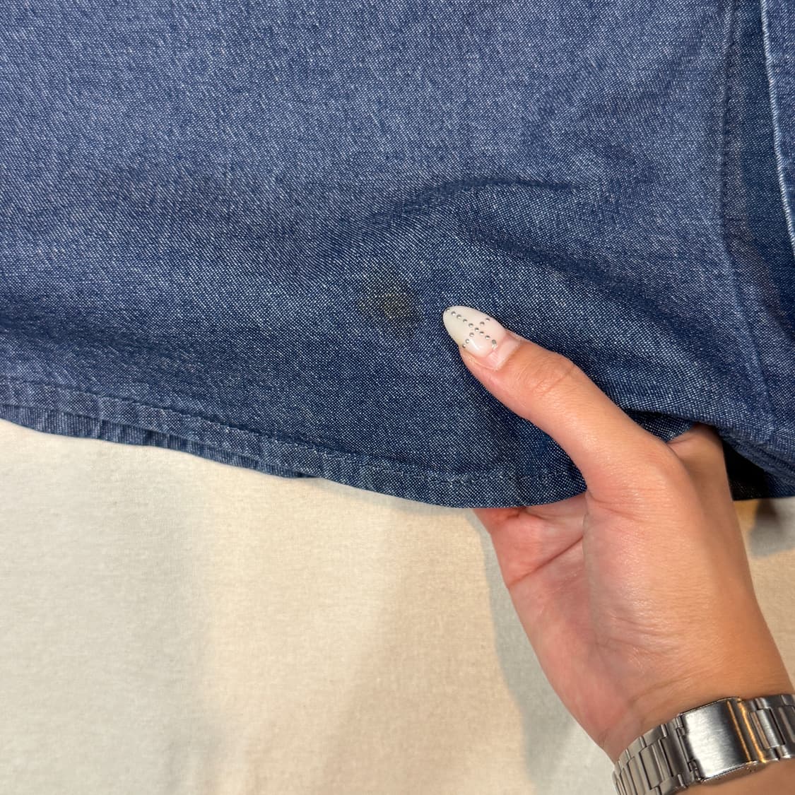 L) Wrangler 랭글러 투포켓 워크웨어 코튼 데님 셔츠 W12 상품이미지5