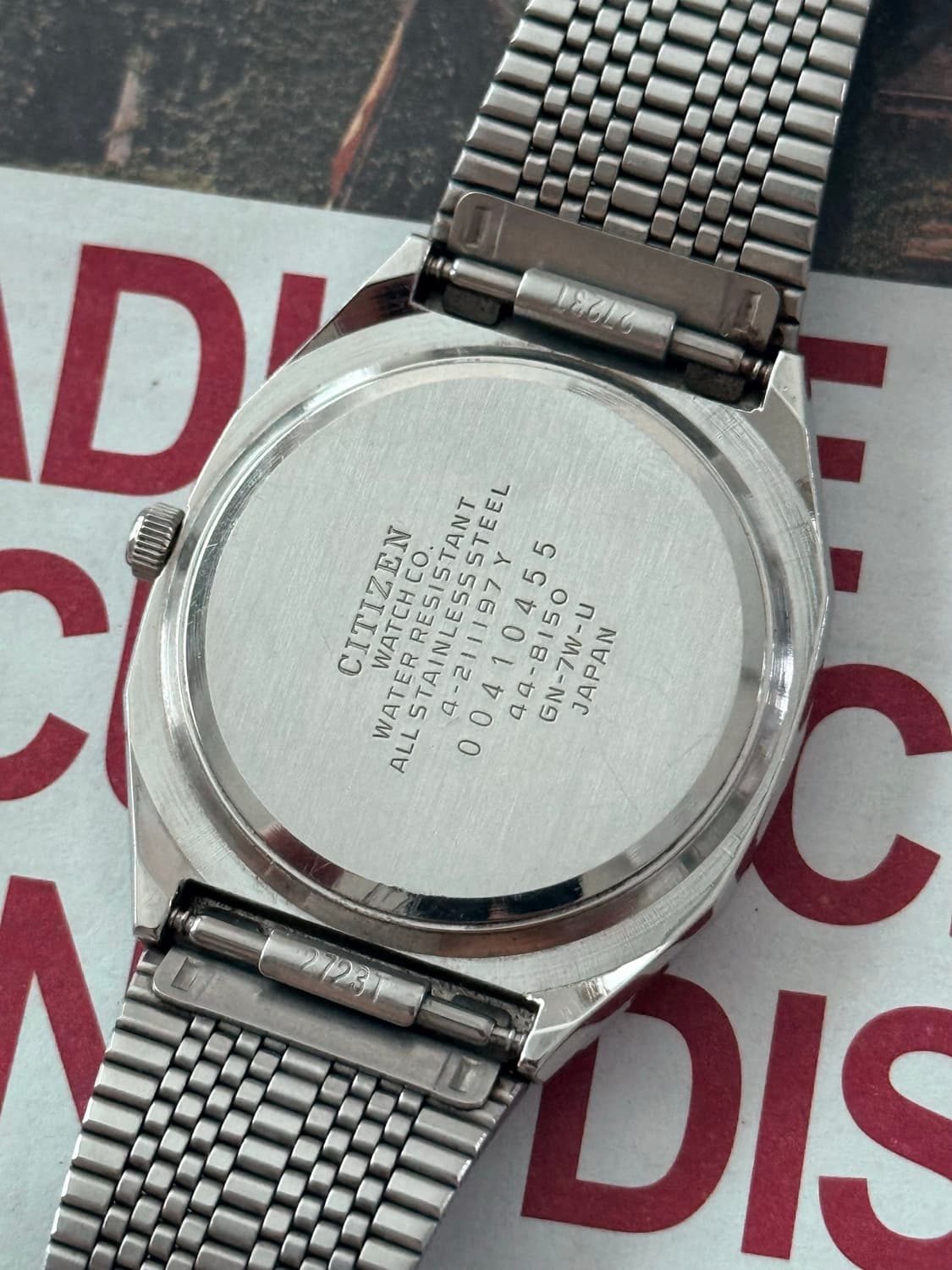 Citizen 시티즌 쿼츠 옥타곤 샌드 다이얼 Day-Date 1980 상품이미지6