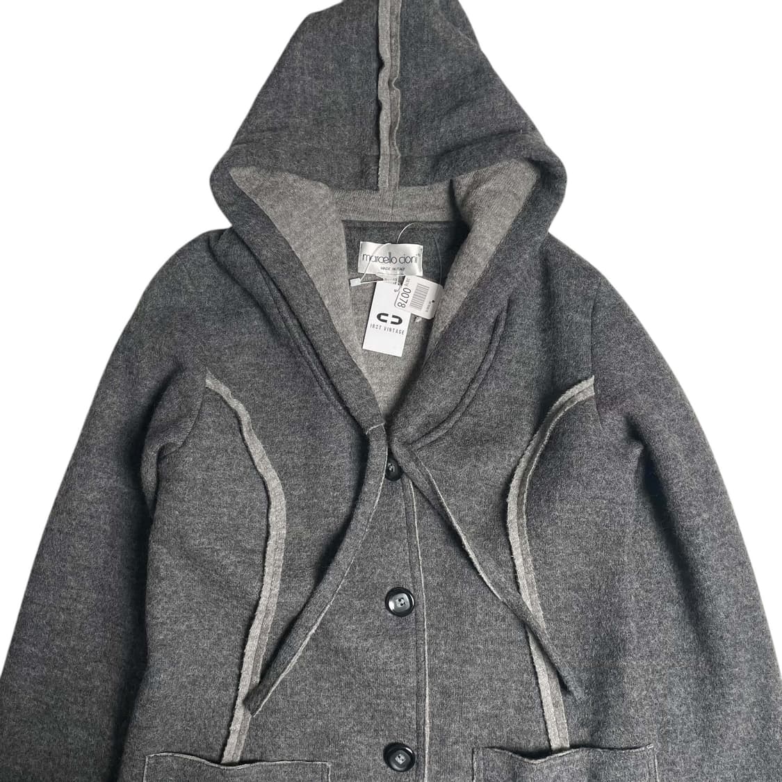 Marcello cioni 컷오프 울100 코트 (Italy)   상품이미지3