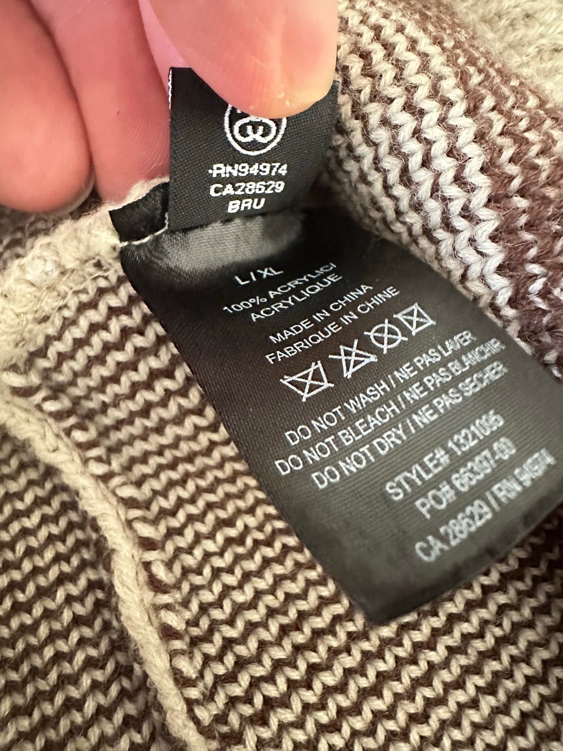 스투시 자카드 니트 버킷햇 L-XL 상품이미지5