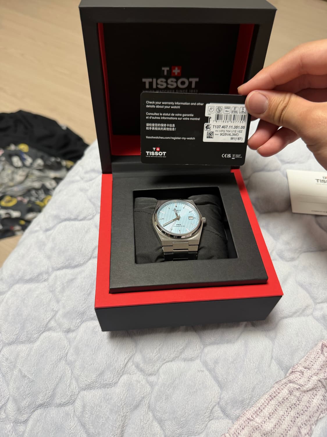 티쏘 PRX 오토매틱 아이스블루 40mm 팝니다 상품이미지2