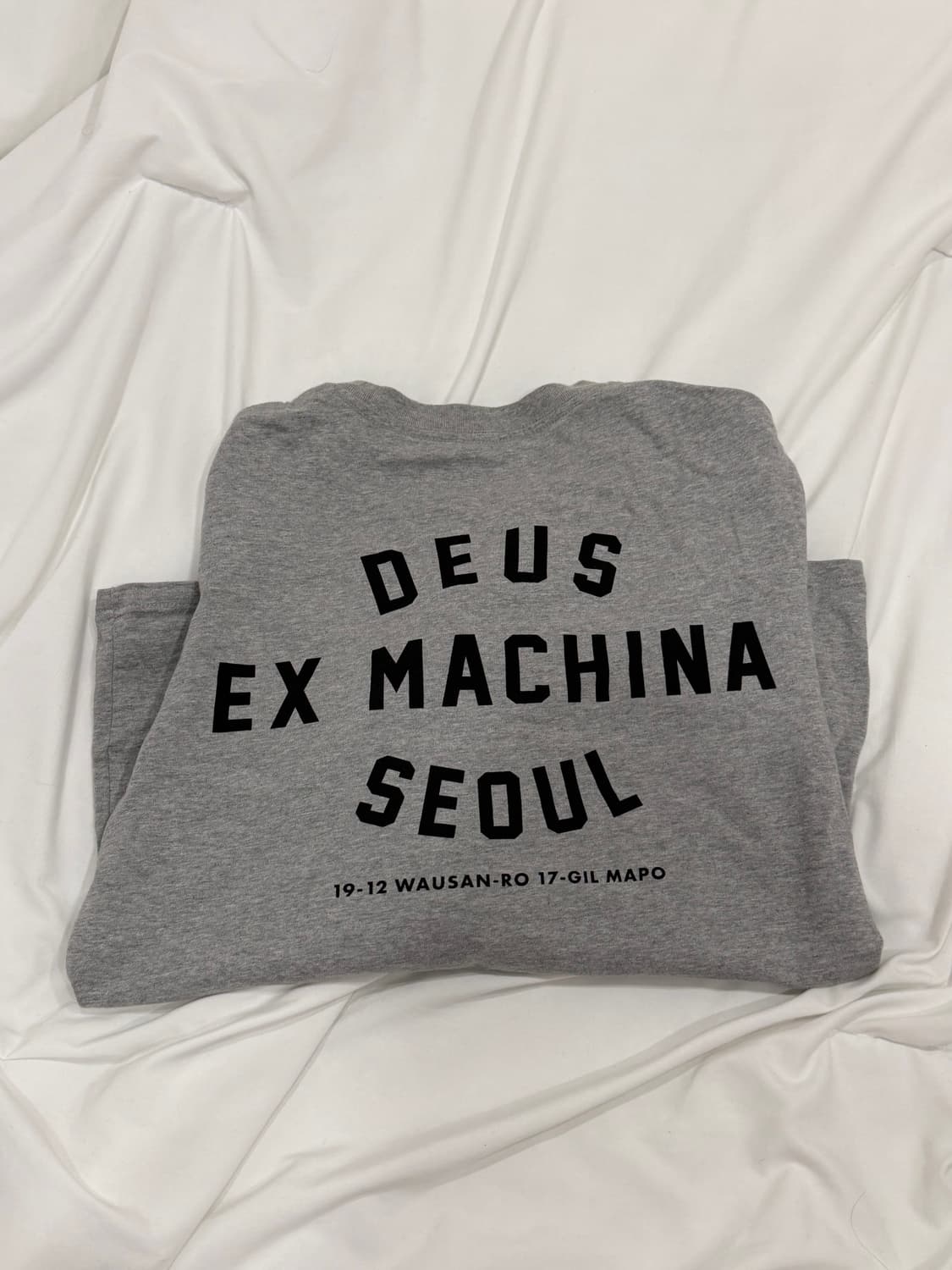 데우스 엑스 마키나 서울 컬리지 롱슬리브 티셔츠 그레이 말 S사이즈 상품이미지2